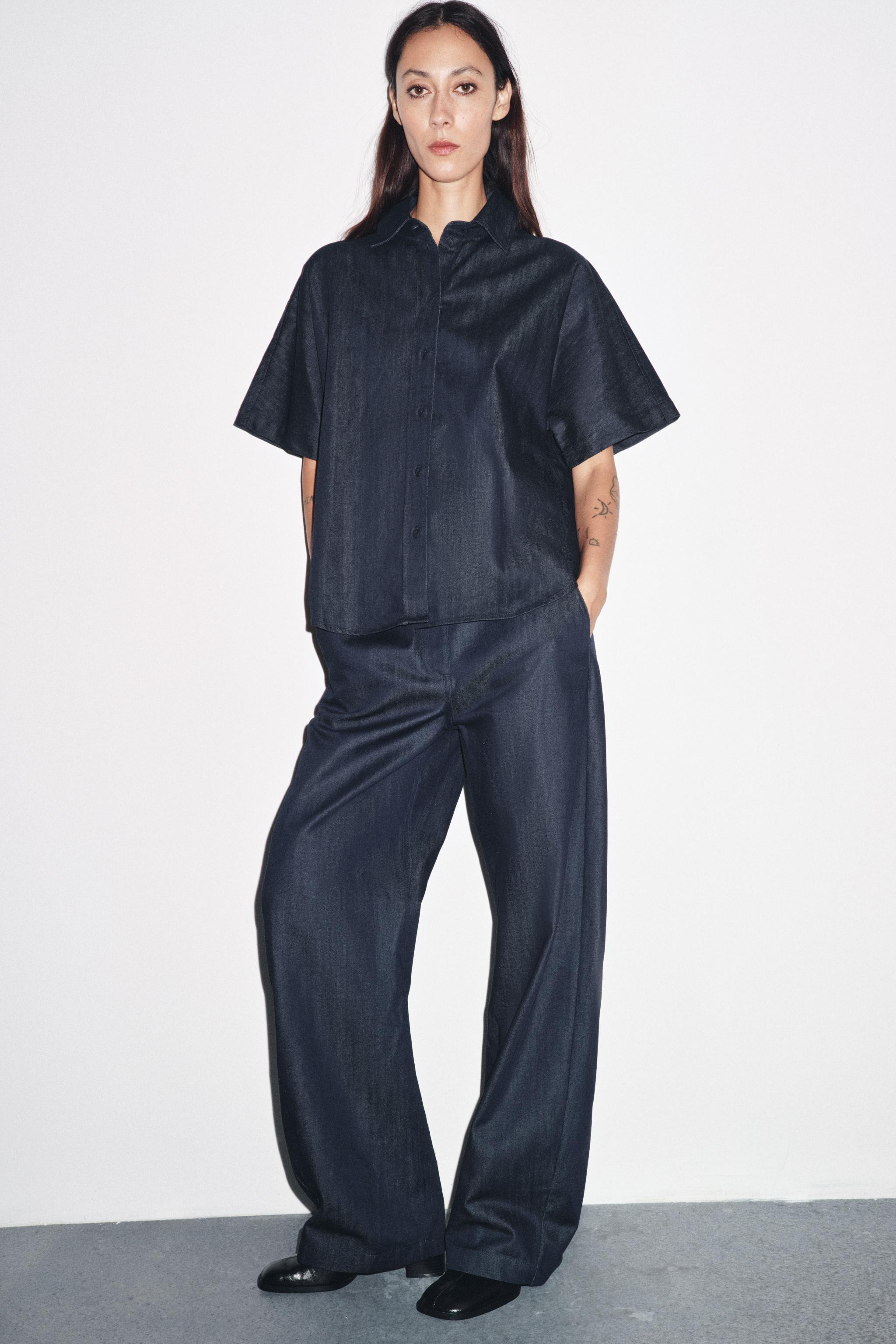 ZW COLLECTION DENIM SHIRT | Zara UK