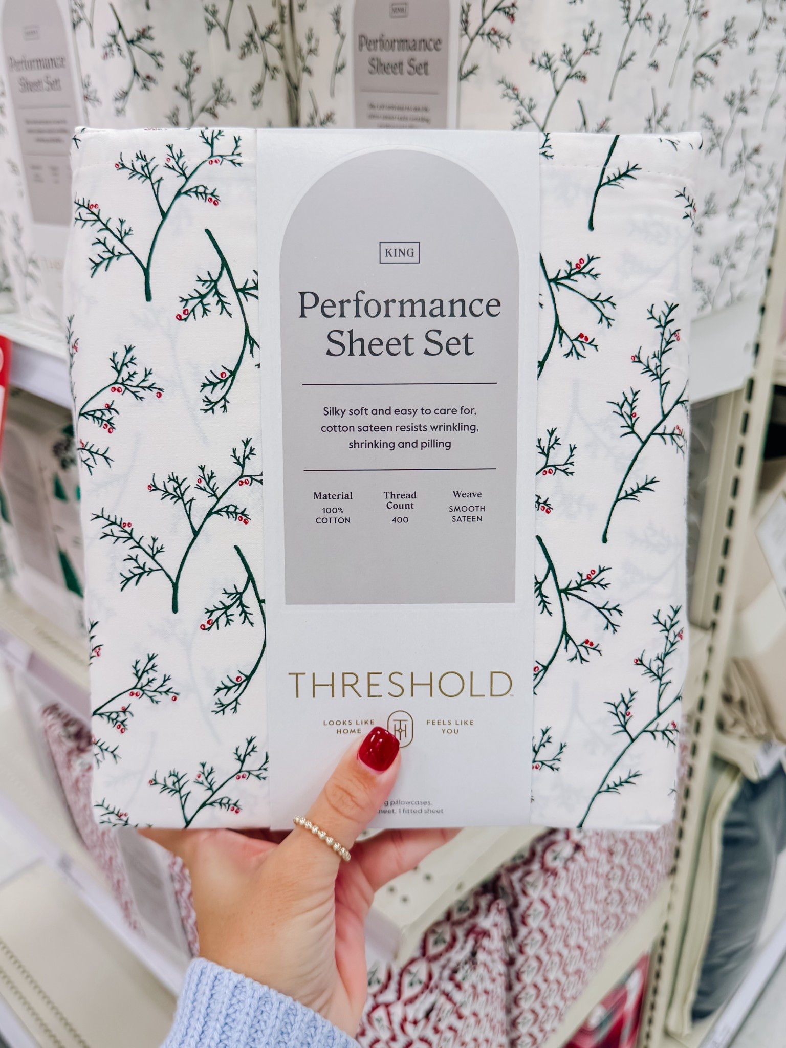 subtle holiday sheets at target 🎯 on sale for cyber week!

#LTKHome #LTKHoliday #LTKCyberWeek