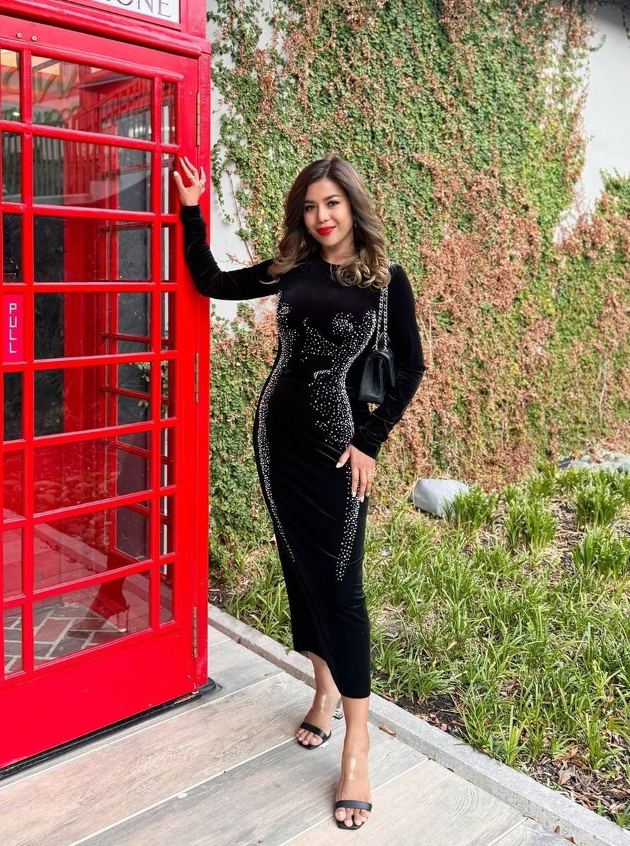 ZARA NWT WOMAN SILHOUETTE VELVET DRESS ZW COLLECTION BLACK | 2731/327 | eBay US