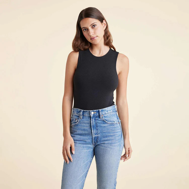 Classic Crew Tank Bodysuit | nuuds