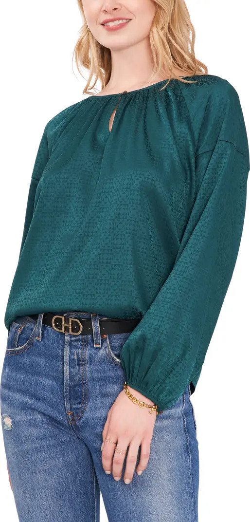 Vince Camuto Jacquard Woven Top | Nordstrom | Nordstrom