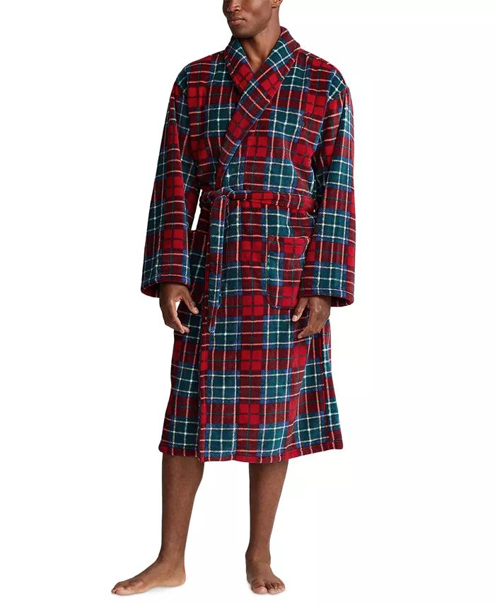 Polo Ralph Lauren Men's Microfiber Plush Shawl Collar Robe & Reviews - Pajamas & Robes - Men - Ma... | Macys (US)