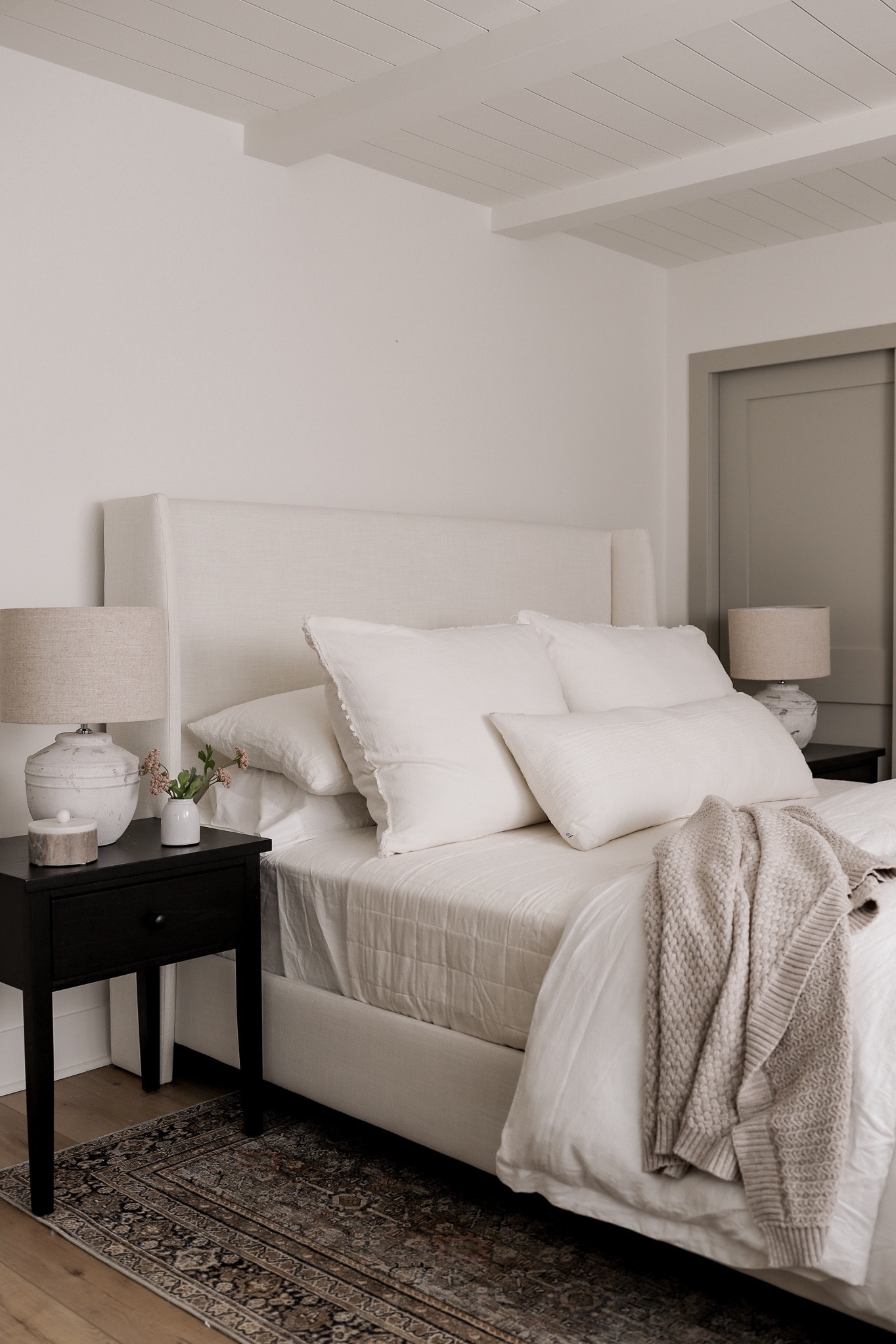 Shop our neutral bedroom!
BED: Zuma White
WALL PAINT: Benjamin Moore Swiss Coffee
DOOR PAINT: Sherwin Williams Jogging Path

#LTKsalealert #LTKhome #LTKSeasonal