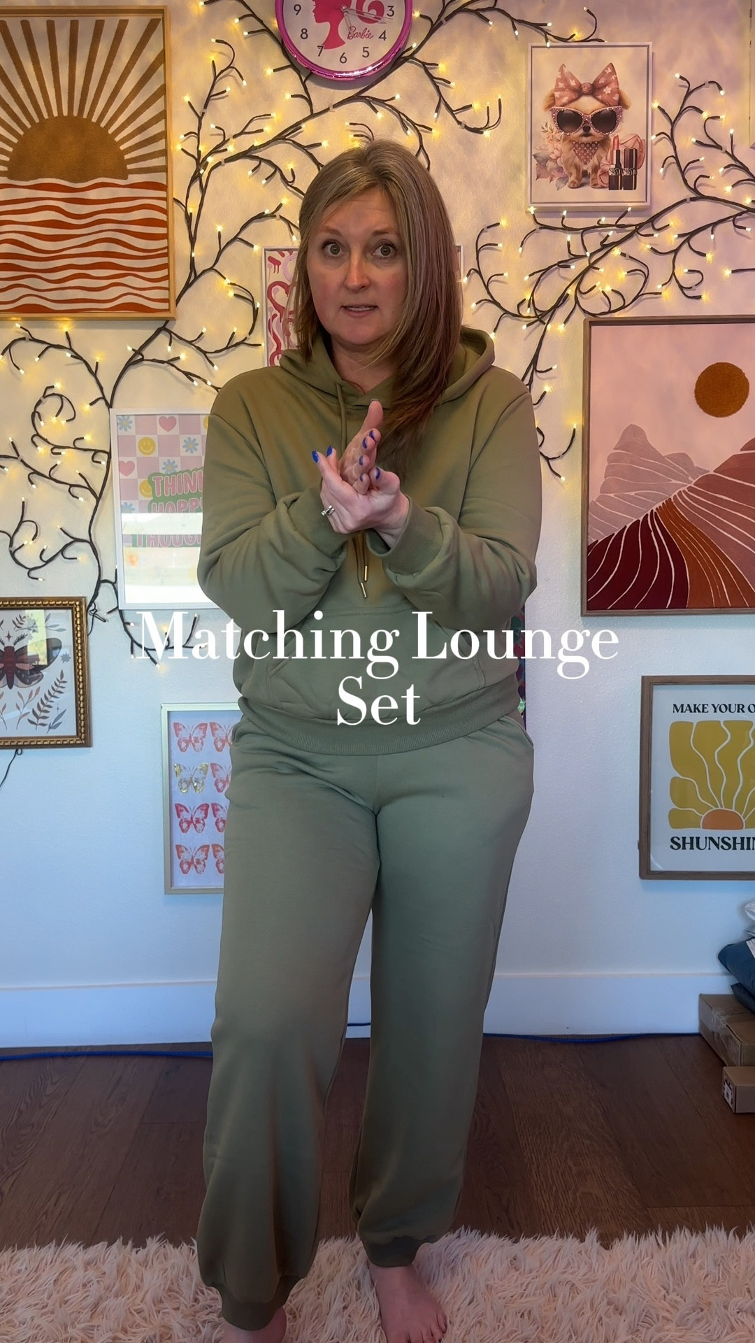 Super comfy cozy matching lounge set with sweat and hoodie

#LTKMidsize #LTKFindsUnder50 #LTKVideo