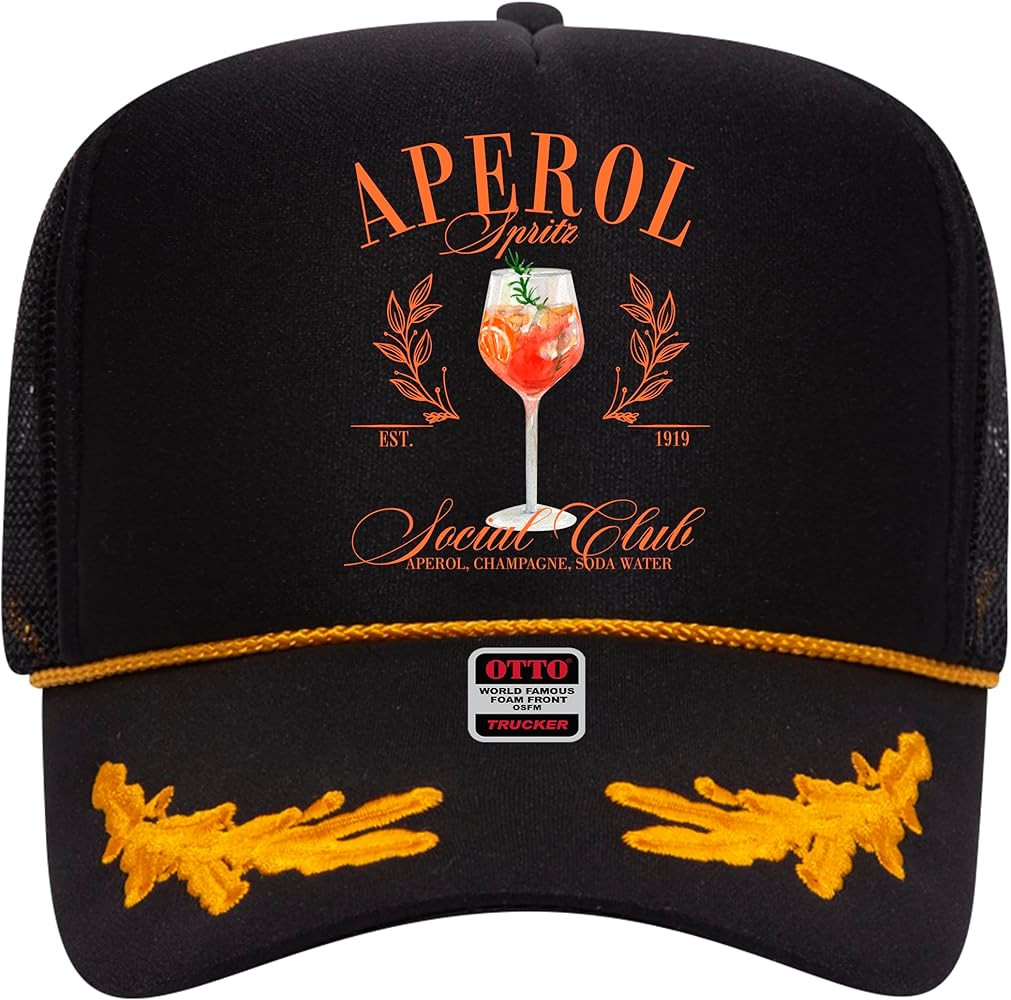 Aperol Spritz Social Club Trucker Hat - Premium Snapback for Men and Women - Margs Tequila Drinki... | Amazon (US)