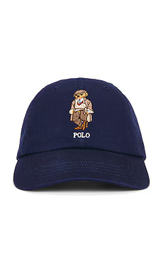 Polo Ralph Lauren Classic Twill Novelty Bear Sport Cap in Newport Navy from Revolve.com | Revolve Clothing (Global)