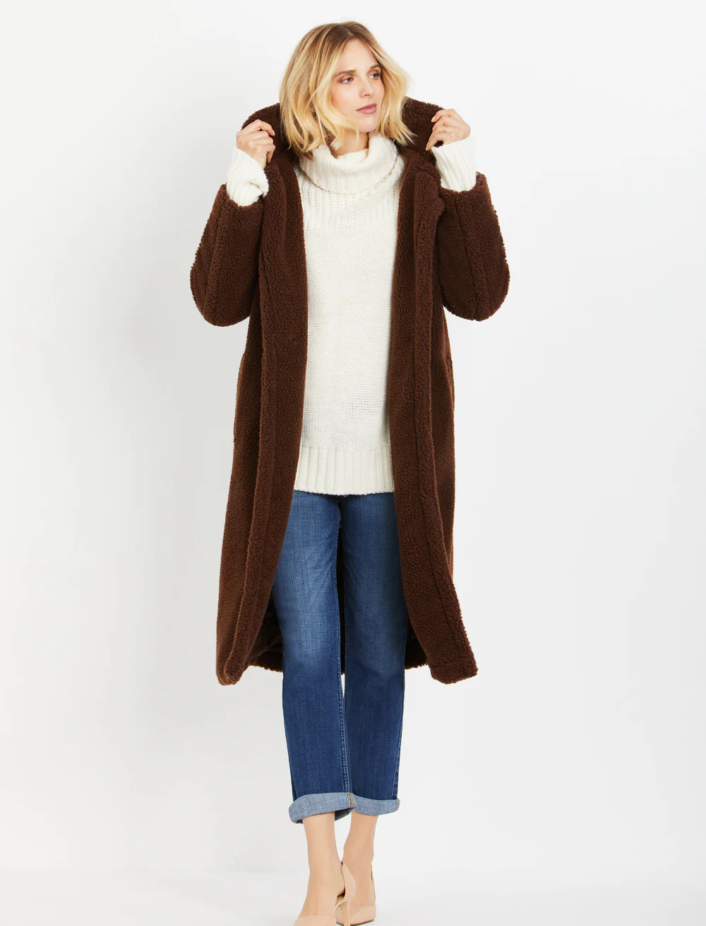 BB Dakota Drape Front Maternity Jacket | A Pea In The Pod