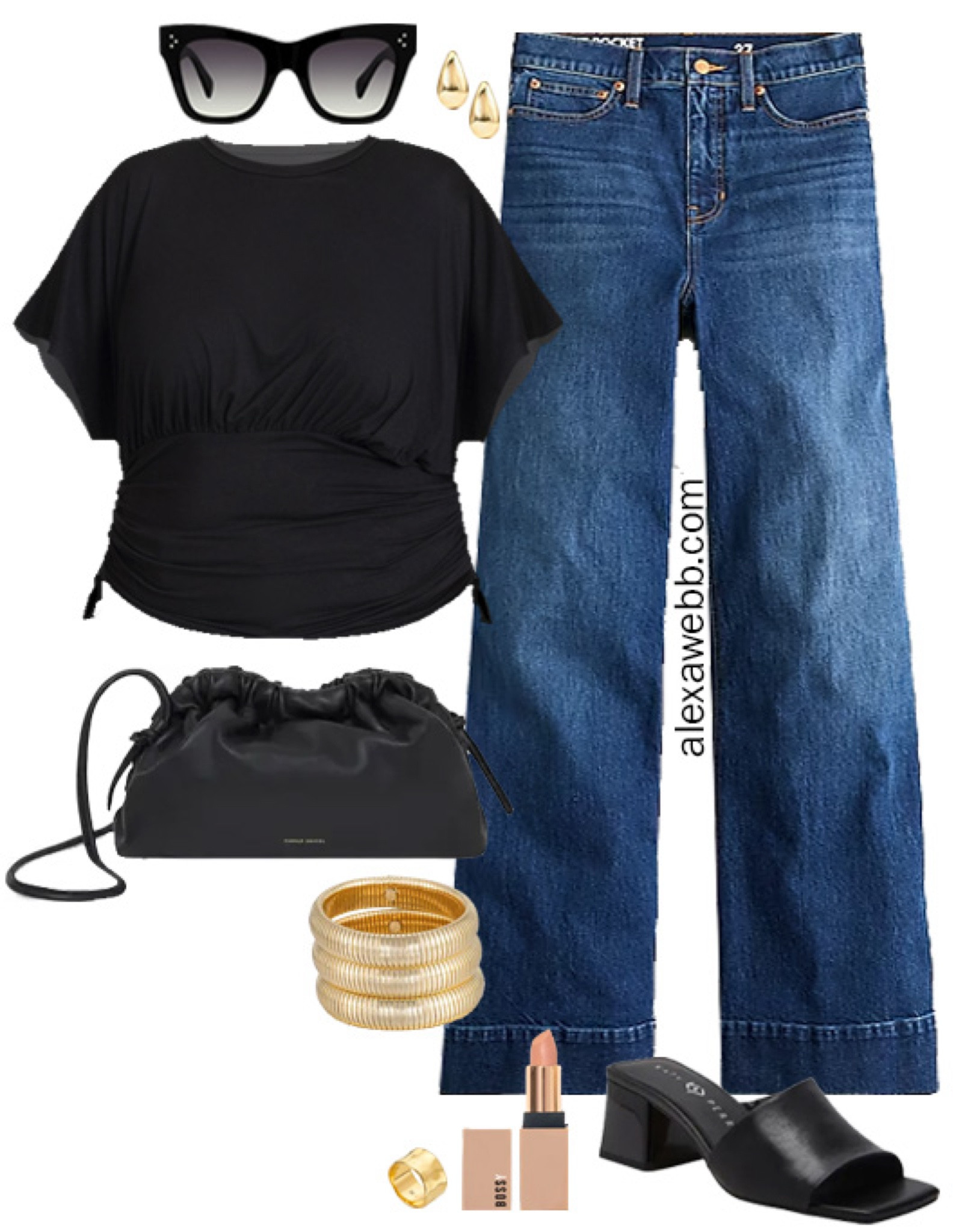 How to Wear Plus Size Wide Leg Jeans - A plus size casual outfit idea with wide leg jeans and a cropped top. Alexa Webb

#LTKStyleTip #LTKPlusSize #LTKShoeCrush