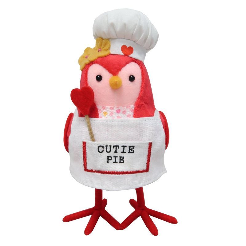 7" Fabric Valentine's Day Bird Figurine 'Cutie Pie' Chef - Spritz™ | Target