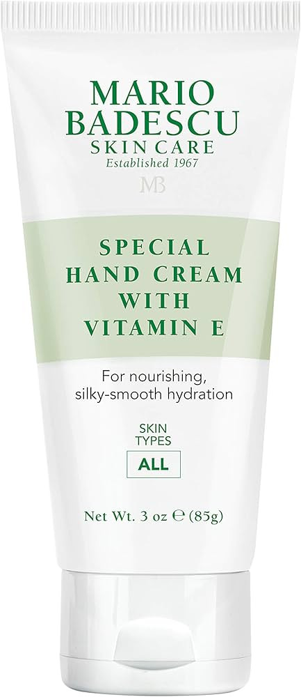 Mario Badescu Hand Cream With Vitamin E for Dry Cracked Hands, Moisturizing, Light and Fast-Absor... | Amazon (US)