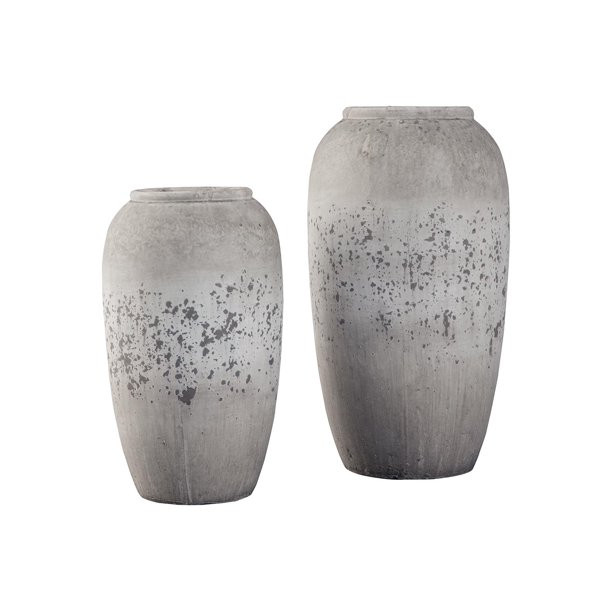 Signature Design by Ashley Dimitra Brown/Cream Vase - Set of 2 | Walmart (US)
