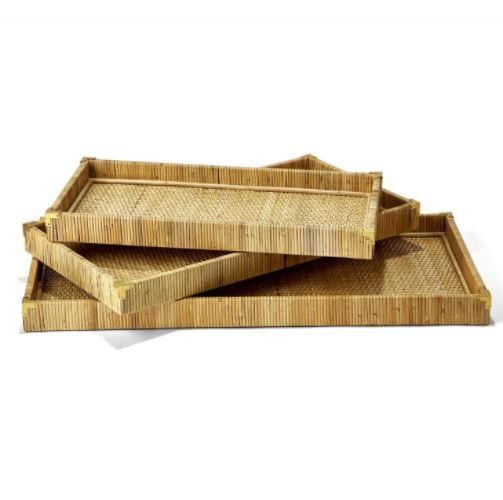 Rectangle Rattan Tray | Megan Molten