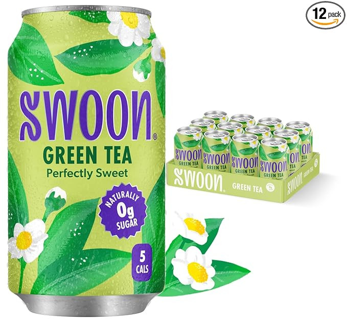 Swoon Perfectly Sweet Green Tea | Zero Sugar, Lightly Caffeinated & Refreshing | Keto, Paleo, Veg... | Amazon (US)