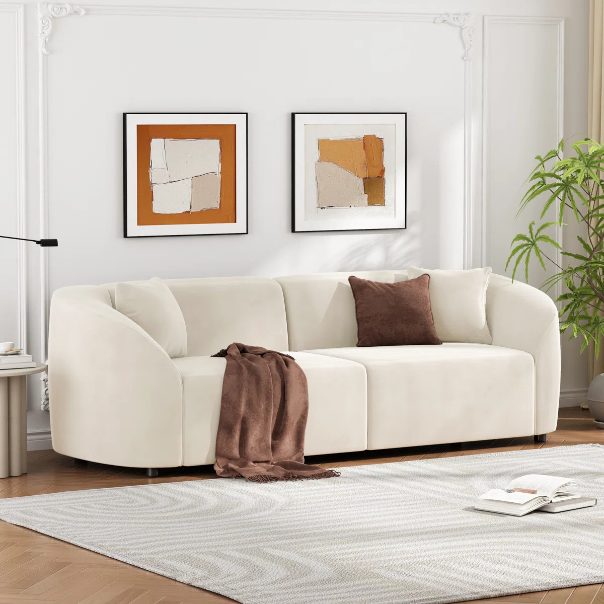 Ebern Designs Kamble Upholstered 2-Seater Sectional Sofa & Reviews | Wayfair | Wayfair North America