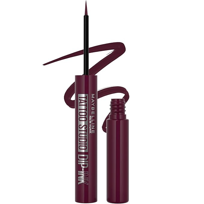 MAYBELLINE Tattoo Studio Dip-Ink Liquid Eyeliner, Waterproof Eyeliner With Up to 24 Hour Wear, Br... | Amazon (US)