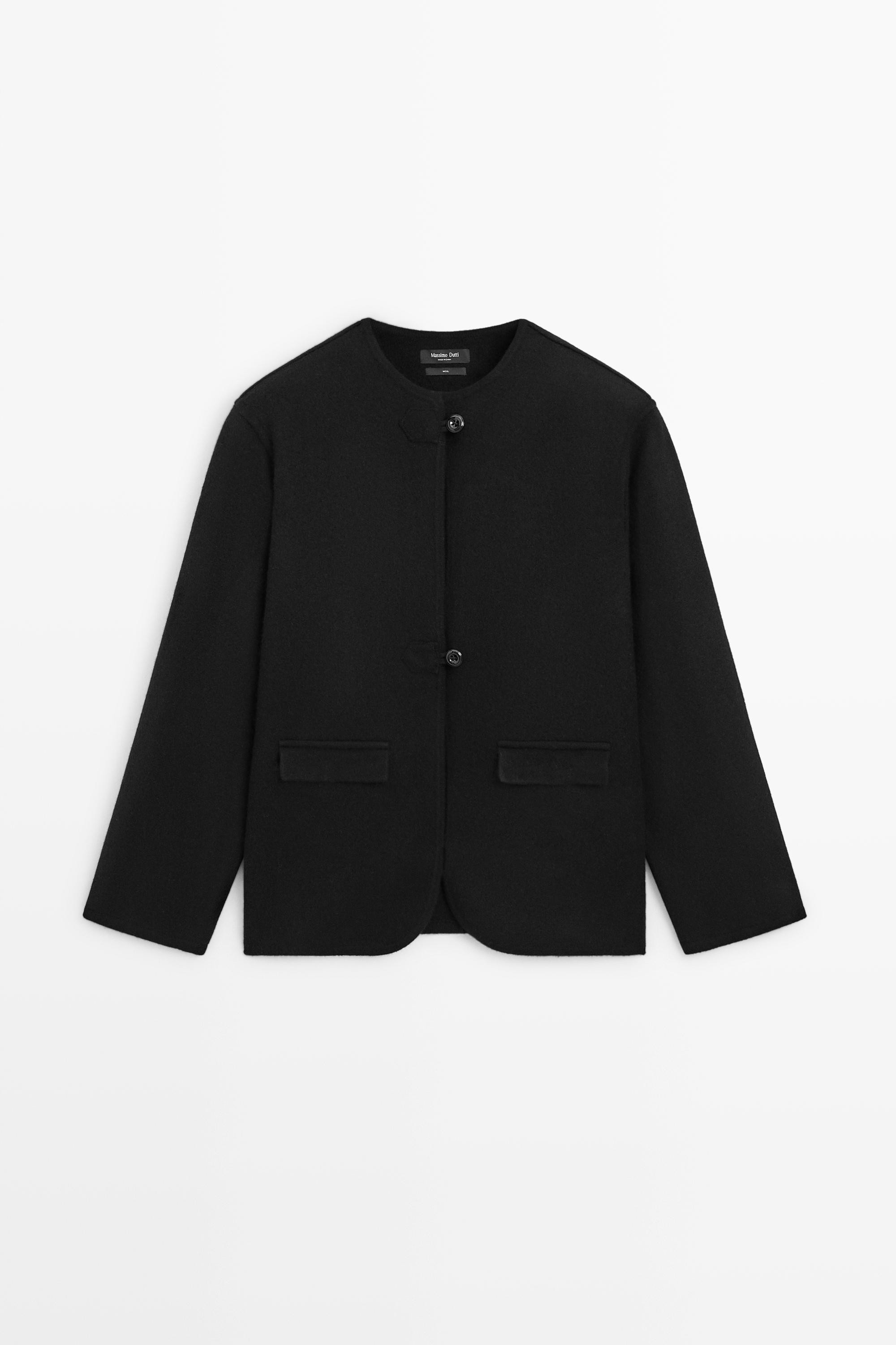Cardigan \u00e0 boutons 100 % laine | Massimo Dutti FR