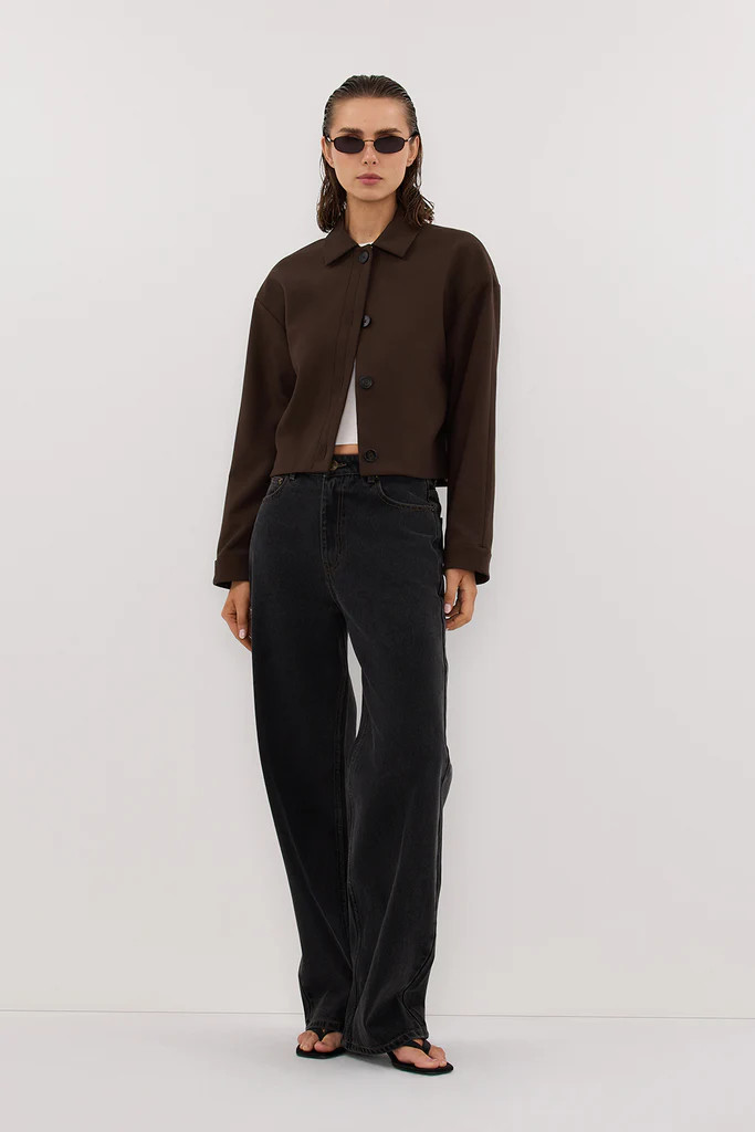 LEX DARK CLOVER CROPPED JACKET | DISSH