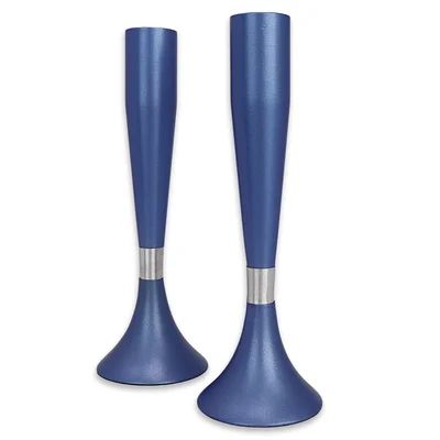 Anodized Candle Sticks East Urban Home Color: Navy | Wayfair North America