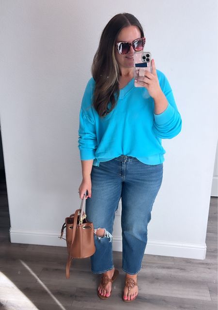 Realistic ootd, what I actually wore, jeans, denim, spring outfit, aerie, old navy

Sweater, medium
Jeans, 14

#LTKfindsunder50 #LTKstyletip #LTKmidsize