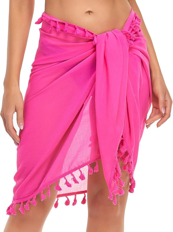 Holipick Sarong Coverups for Women Bathing Suit Wraps Swimsuit Cover Up Skirt Beach Sarongs Swim ... | Amazon (US)