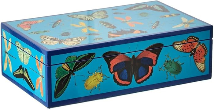 Jonathan Adler Medium Botanist Lacquer Box, Purple | Amazon (US)