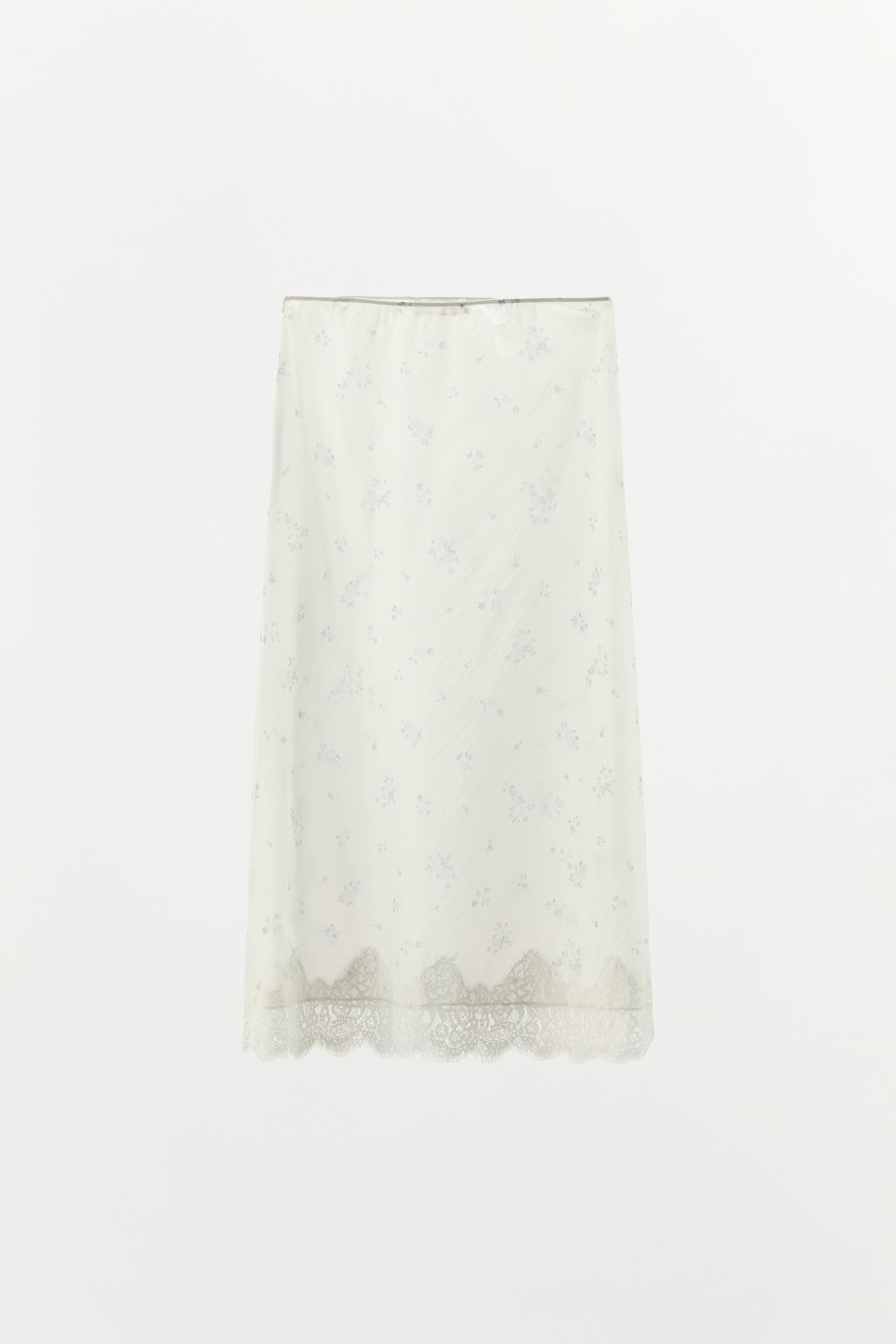 FLORAL NYLON SKIRT | Zara US