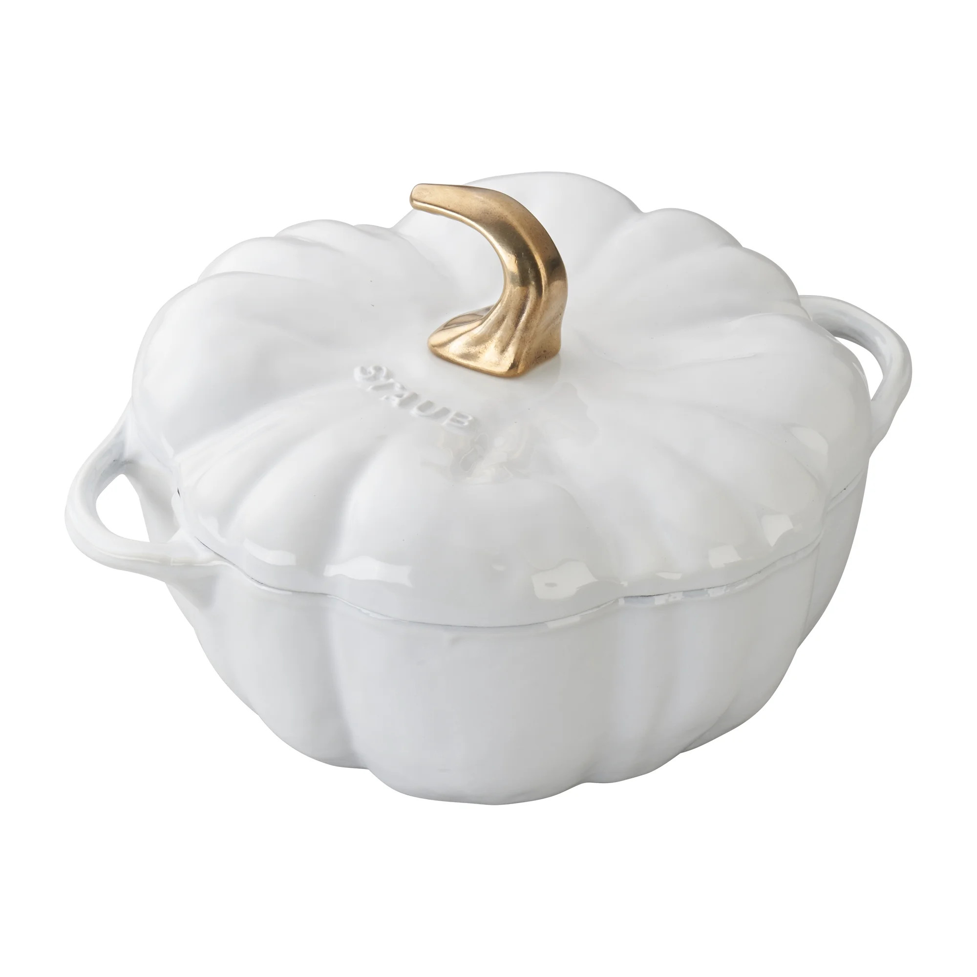 Staub Cast Iron 3.5-qt Pumpkin Cocotte - White - Walmart.com | Walmart (US)