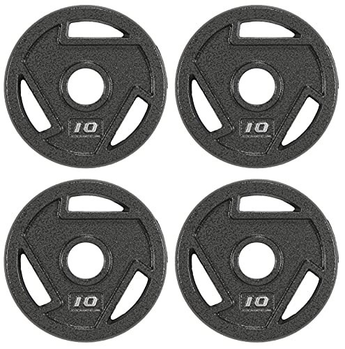 BalanceFrom Powergainz Olympic 2-Inch Cast Iron Plate Weight Plate for Strength Training and Weightlifting,Black POG-AT2IN-10X4 | Amazon (US)
