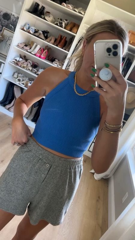 These brami cropped tanks are sooooo good! Way better than the free People version in my opinion. They are thicker, double lined, and comfy! Made well. I’m a medium (or large for looser fit) on sale for $24 and come in a bunch of colors 
Spring summer athleisure lounge wear 



#LTKsalealert #LTKSeasonal #LTKunder50