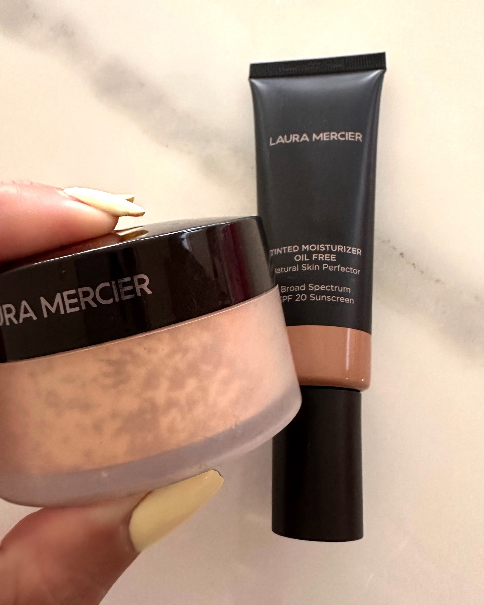 LTKxBEAUTY Sale 5/16-5/19✨✨✨✨
Here are my Laura Mercier absolute MUST-HAVES!! This setting powder is on my Holy Grail list and this tinted moisturizer with SPF 20 has been my Summertime go-to, year after year. It’s oil free (no breakouts) and luminous (they call it a “natural skin perfector”) - yet it’s durable enough to withstand those long Summer days on the beach - great for travel 🙌🏽🙌🏽🏝️🏝️

#LTKbeauty #LTKtravel #LTKSeasonal