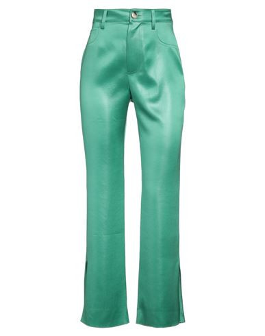 Nanushka Woman Pants Emerald green Size S Triacetate, Polyester | YOOX (US)