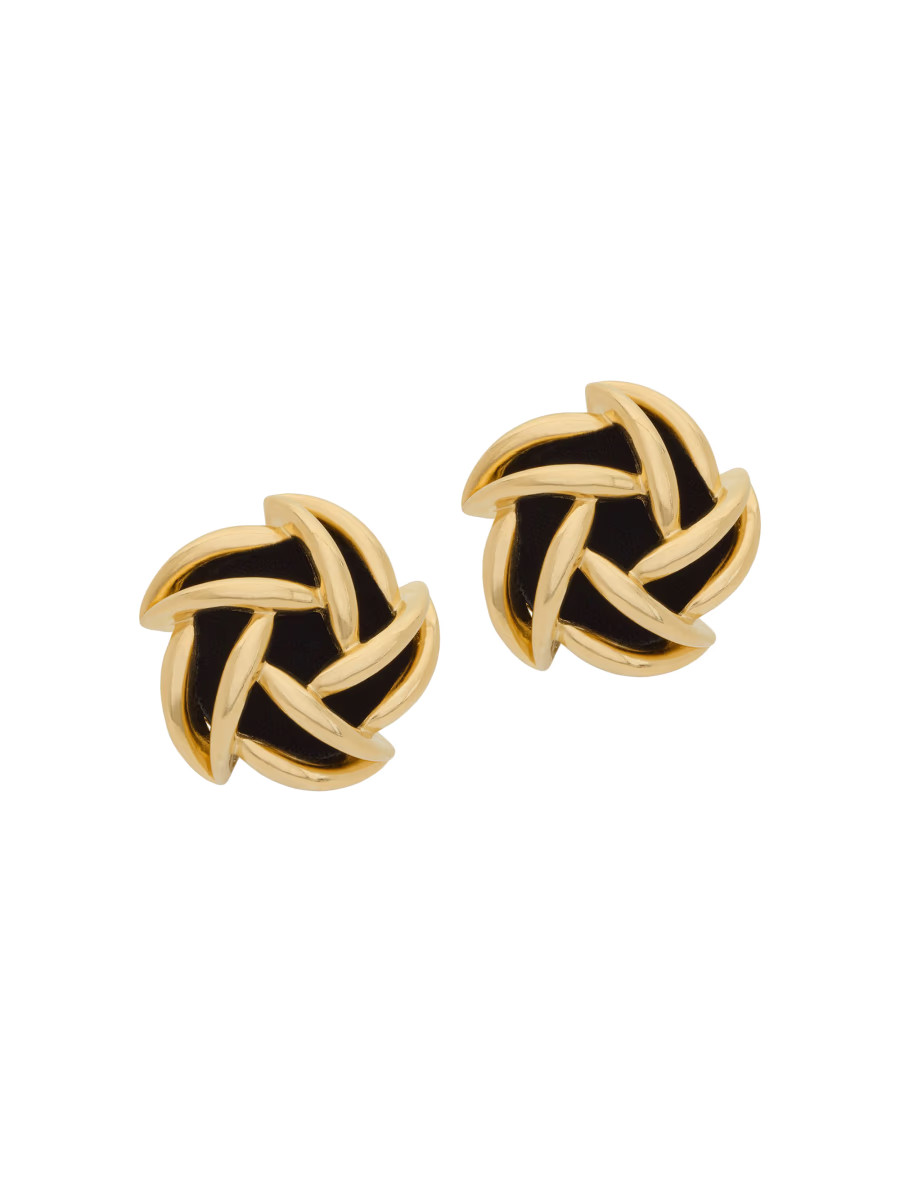 Vintage Spiral Earrings In Metal And Velvet | Saks Fifth Avenue
