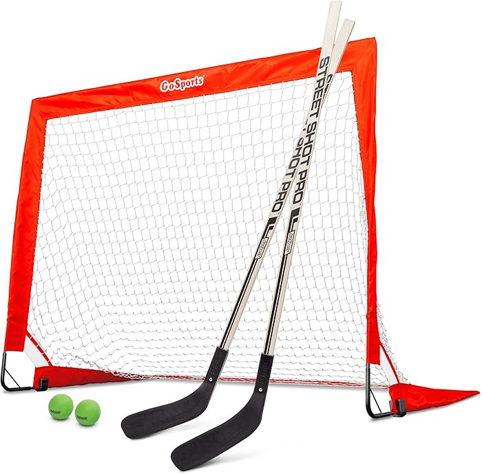 GoSports Street Hockey - Choose Between Street Hockey Goal Set with Sticks, Street Hockey Balls (... | Amazon (US)