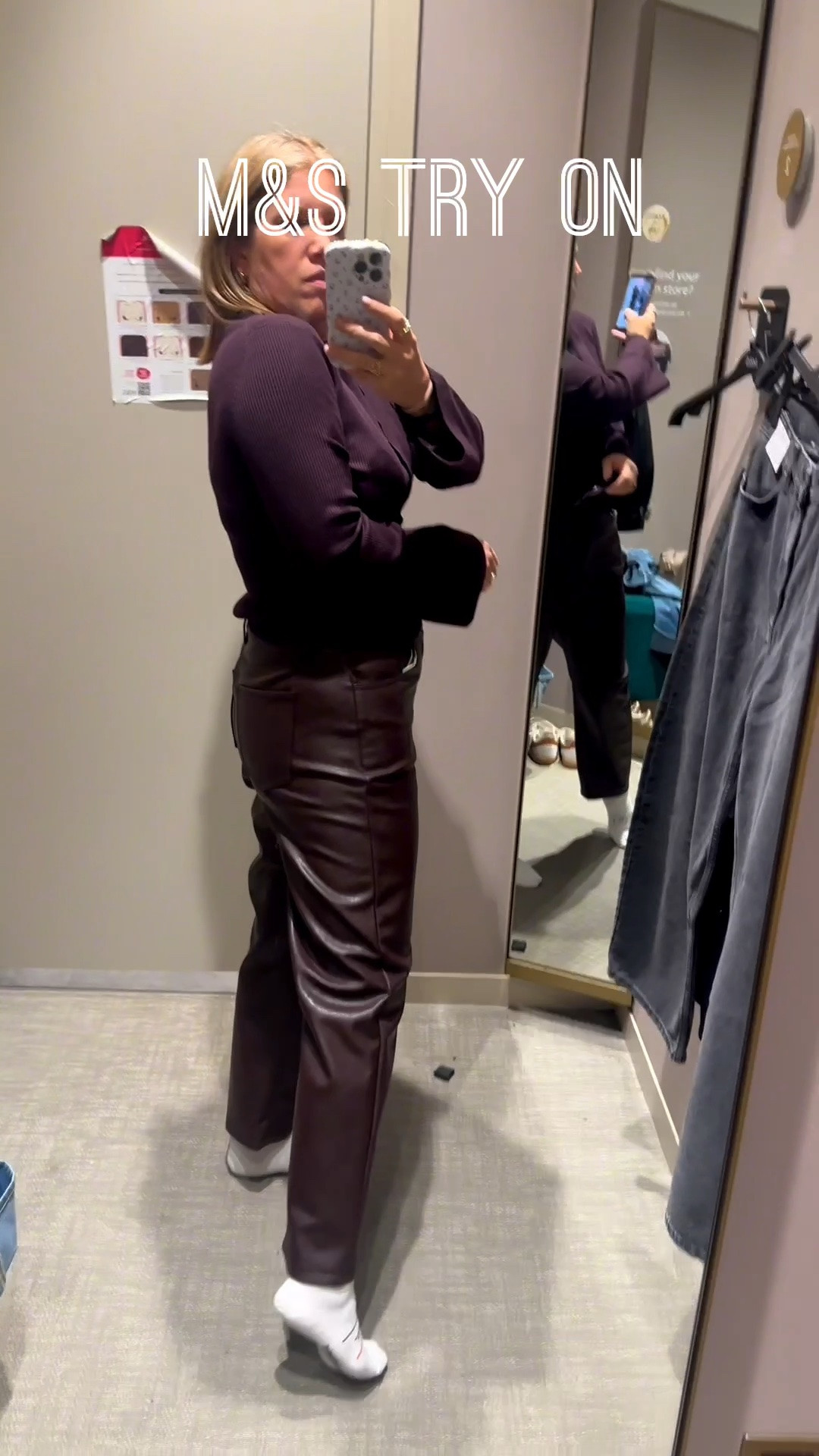 M&S try on, jeans, faux leather trousers embellished jeans.
Tops are both M&S too but couldn’t find them to link sorry.

#LTKuk #LTKautumn #LTKjeans