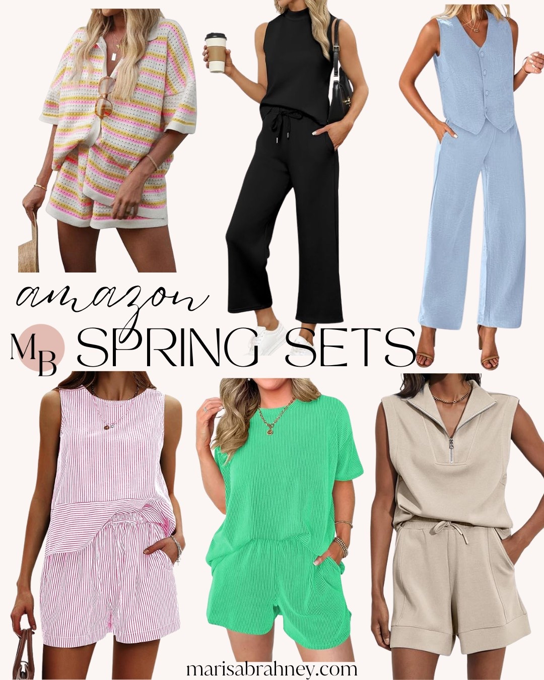Love sets for easy outfits and these spring sets from Amazon are perfect for looking put together but feeling like you’re wearing PJ’s! The black set is my go-to lately from travel- it’s buttery soft and such good quality. And how about the seersucker stripes? So cute! 

#amazonfinds #amazonstyle #amazonfashion #amazonspring #springsets #traveloutfit #styleover40