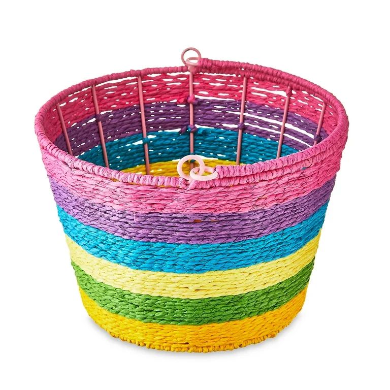 Easter Round Rainbow Paper Basket, 6.29 in, Way To Celebrate | Walmart (US)