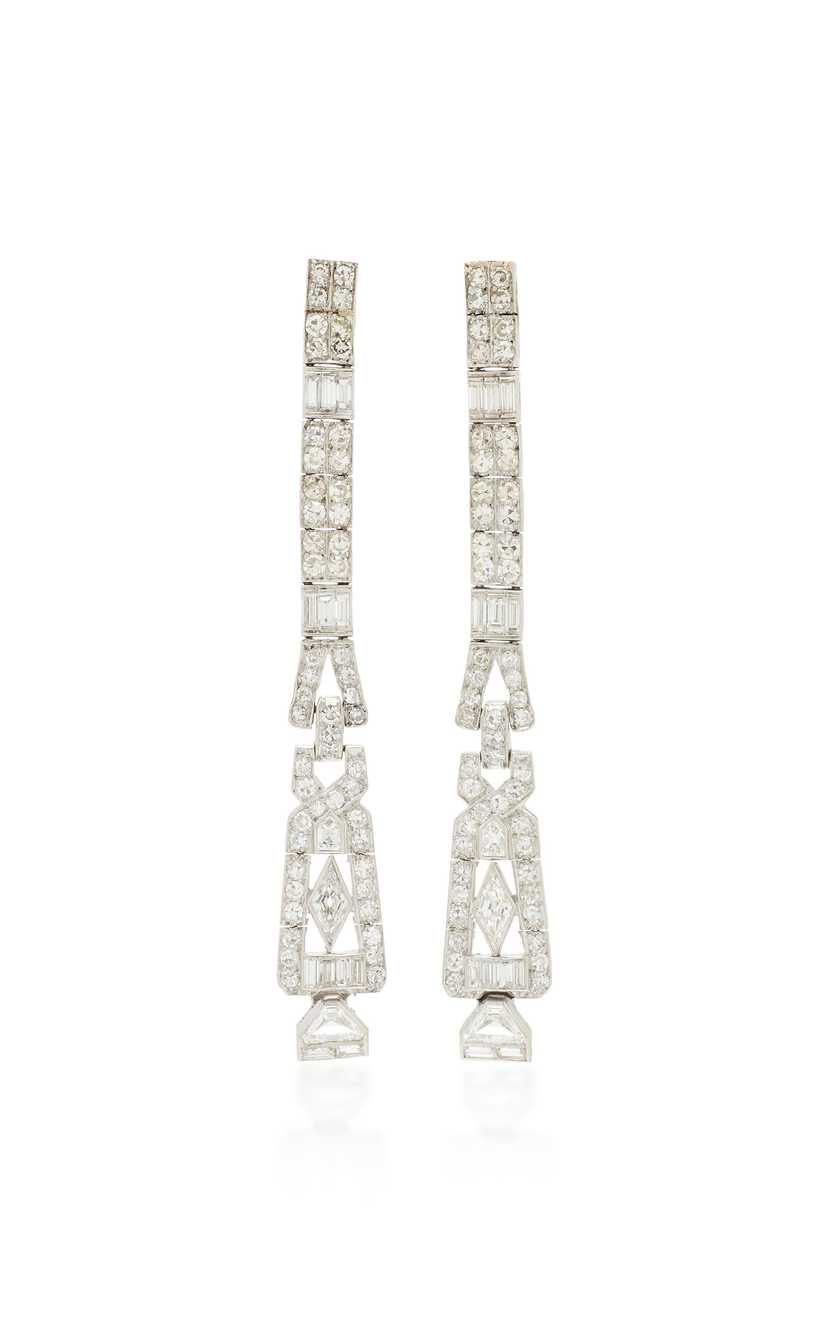 Multi-Cut Diamond Drop Earrings | Moda Operandi Global