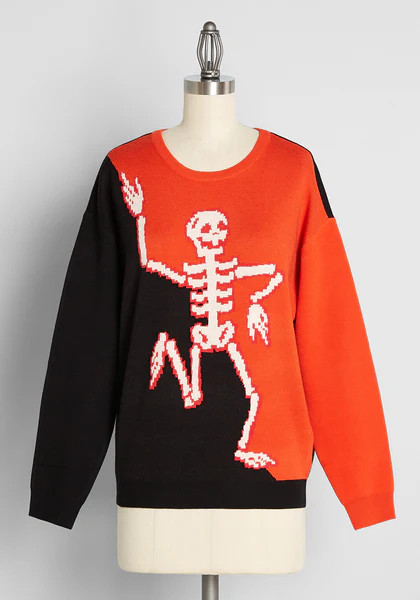 Having Tons of Skele-fun! Graphic Sweater | ModCloth