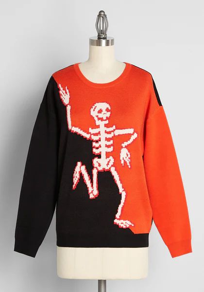 Having Tons of Skele-fun! Graphic Sweater | ModCloth