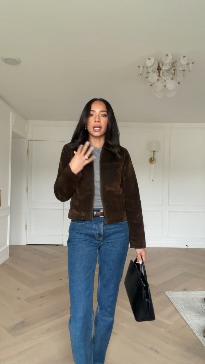 Use code AFLTK for an extra 20% OFF Abercrombie!! Select sweaters & sweatshirts are up to 30% off and the code stacks on top!! Wearing size S grey tee, size XS velvet denim jacket and size 27 long jeans  

abercrombie sale, Abercrombie code, fall outfits, fall fashion, fall sweaters, cashmere sweater, roll neck sweater