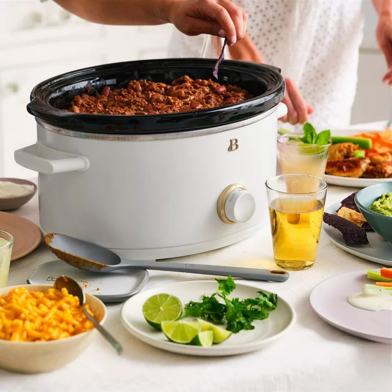 Beautiful 8QT Slow Cooker, White Icing by Drew Barrymore - Walmart.com | Walmart (US)