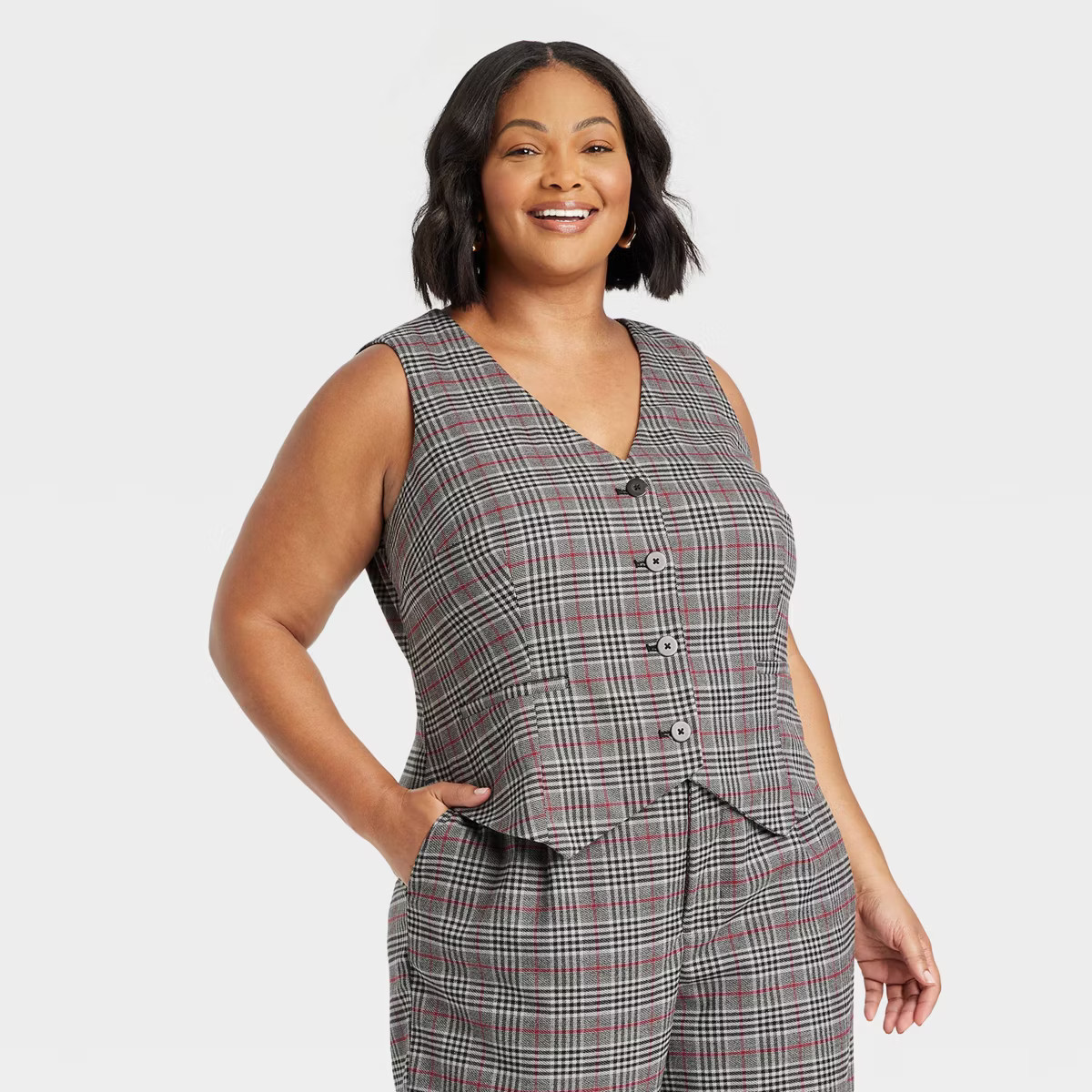 Women's Tailored Vest - Ava & Viv™ | Target