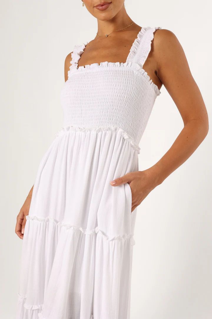 Serafina Maxi Dress - White | Petal & Pup (US)