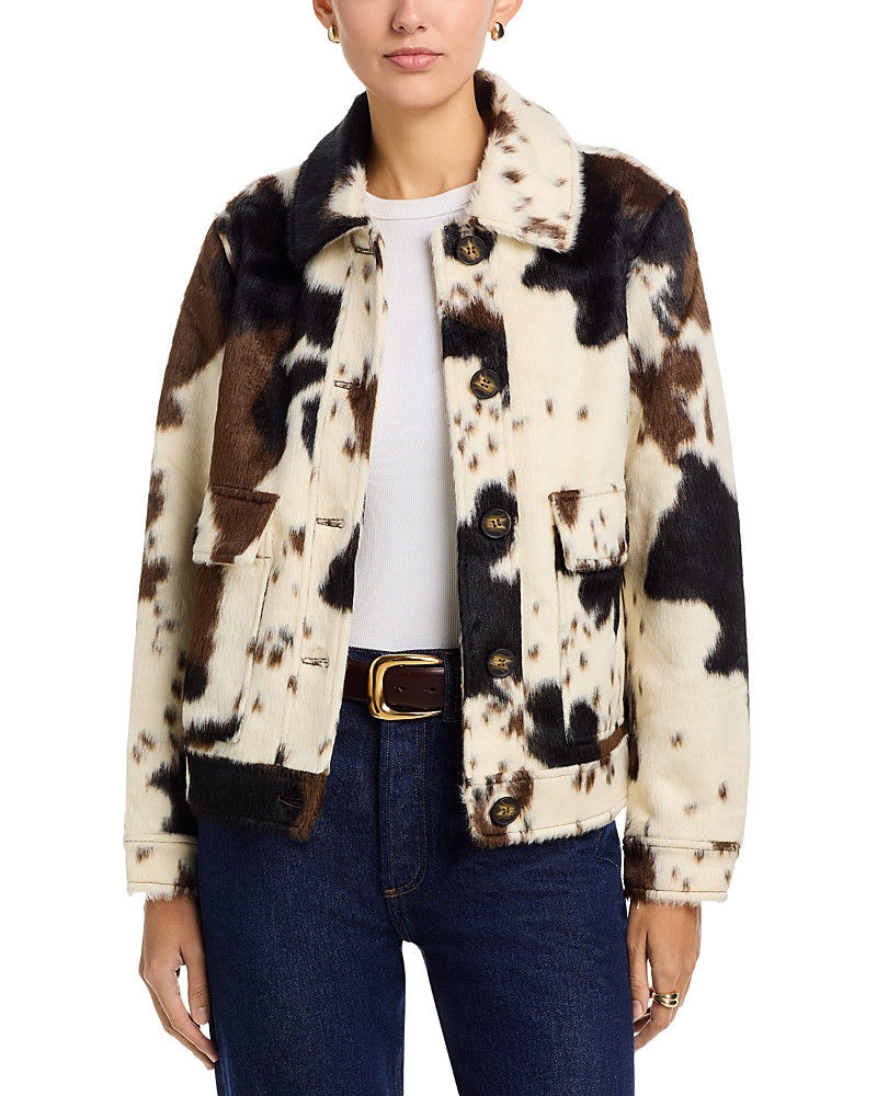 Bernardo Cow Print Jacket | Bloomingdale's (US)