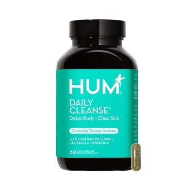 HUM Nutrition Daily Cleanse for Skin & Body Detox Vegan Capsules - 60ct | Target
