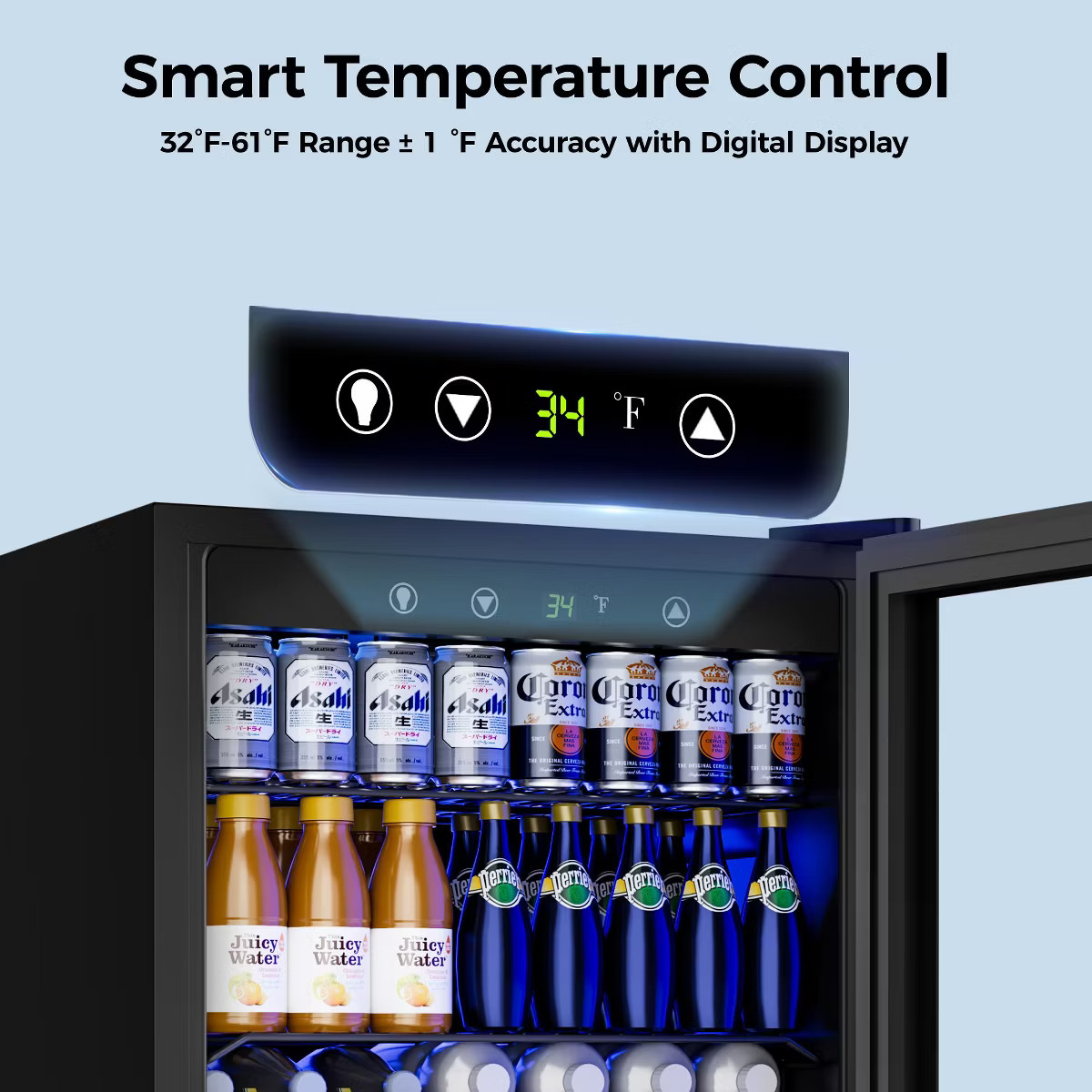 Simzlife 150 Can Beverage Refrigerator, 4.5 cu. ft. Mini Fridge, Adjustable Temperature Control, ... | Target