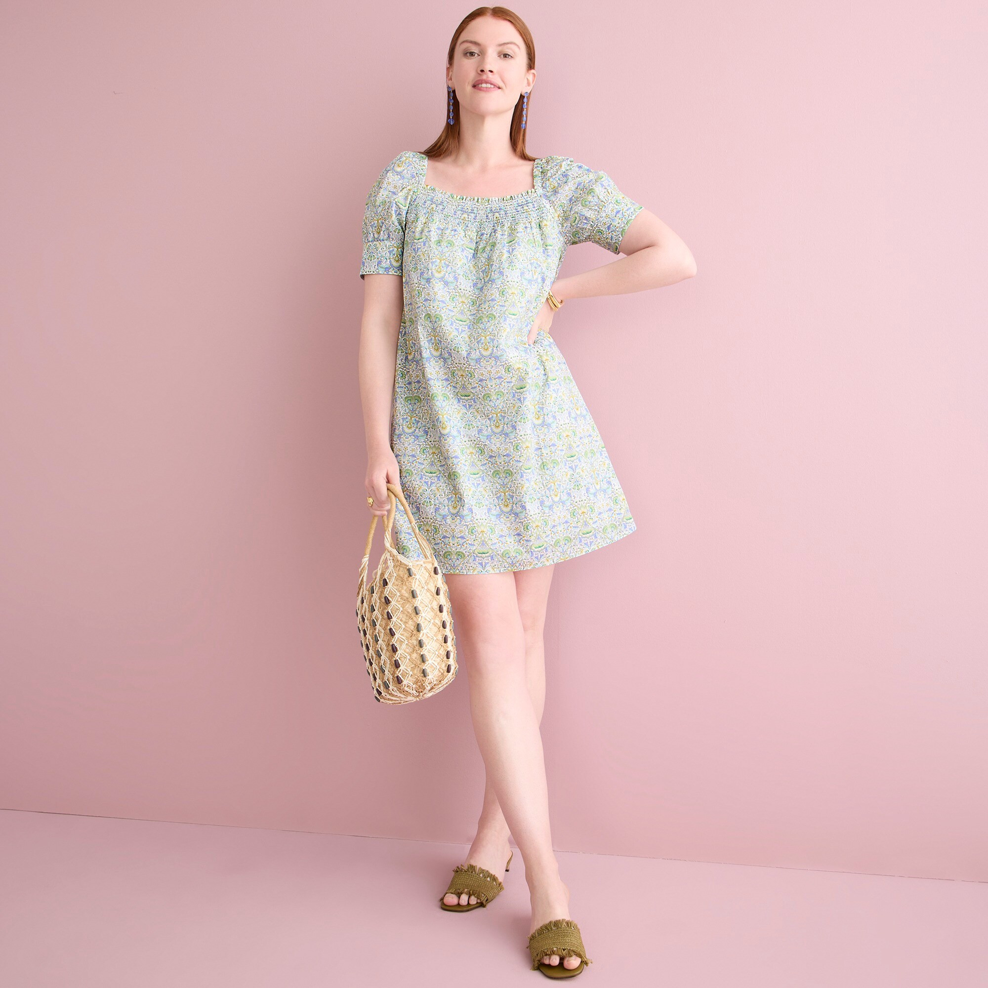 Afternoon dress in Liberty® Lodden fabric | J. Crew US