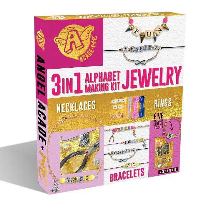 Anker Play 3 In 1 Alphabet Jewelry Making Kit | Includes 5 Premium Charms | Target