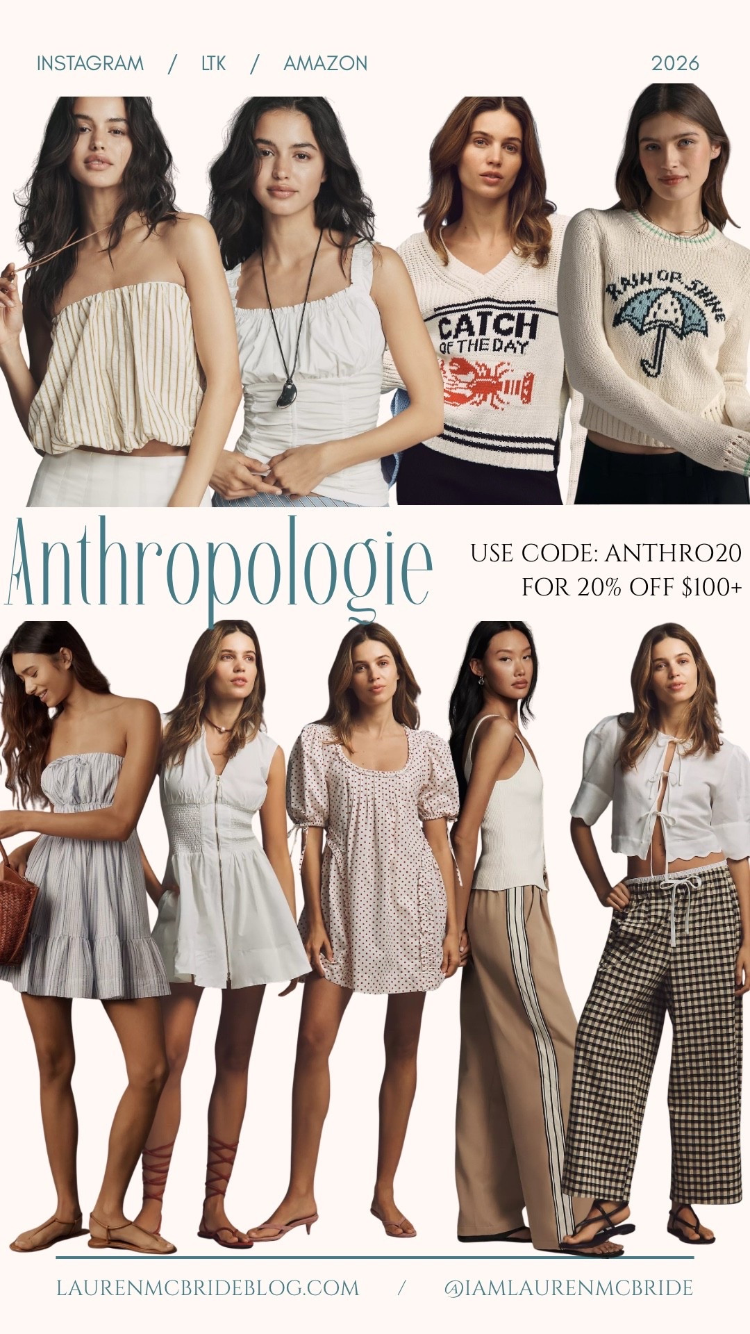 Weekend @Anthropologie sale! Use code ANTHRO20 for 20% OFF 



#LTKSaleAlert