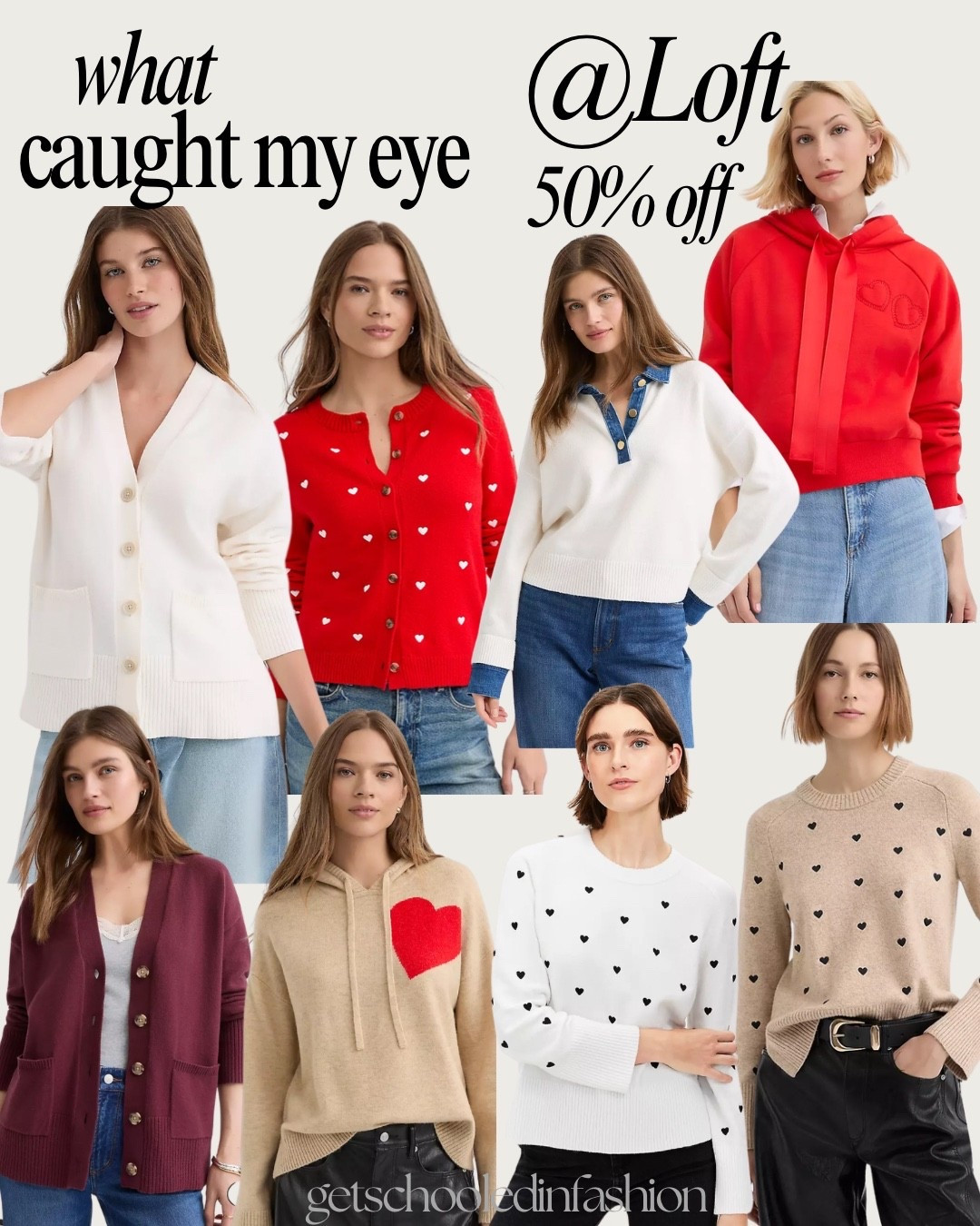 Loft 50% off plus free shipping 
Heart love valentines sweater 

#LTKOver40 #LTKFindsUnder100 #LTKSaleAlert